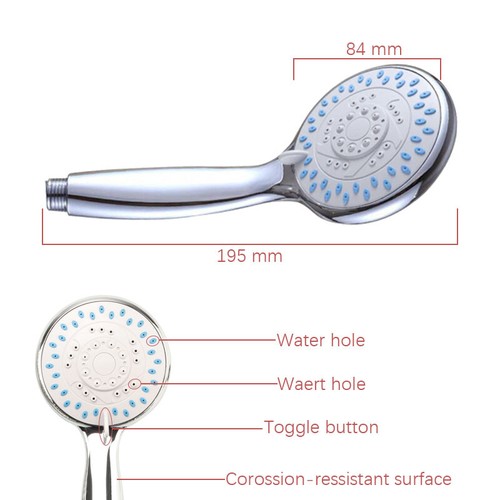 Sistema 5 Modos De Cabezal Ducha Regaderas Con Manguera Para Baño Moderna Nuevo - Imagen 5 de 12