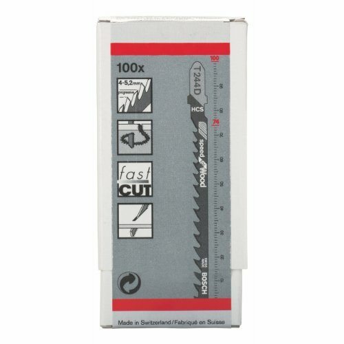 Bosch Zubehör 2608637881 - Lama per gattuccio T 244 D (D5J)