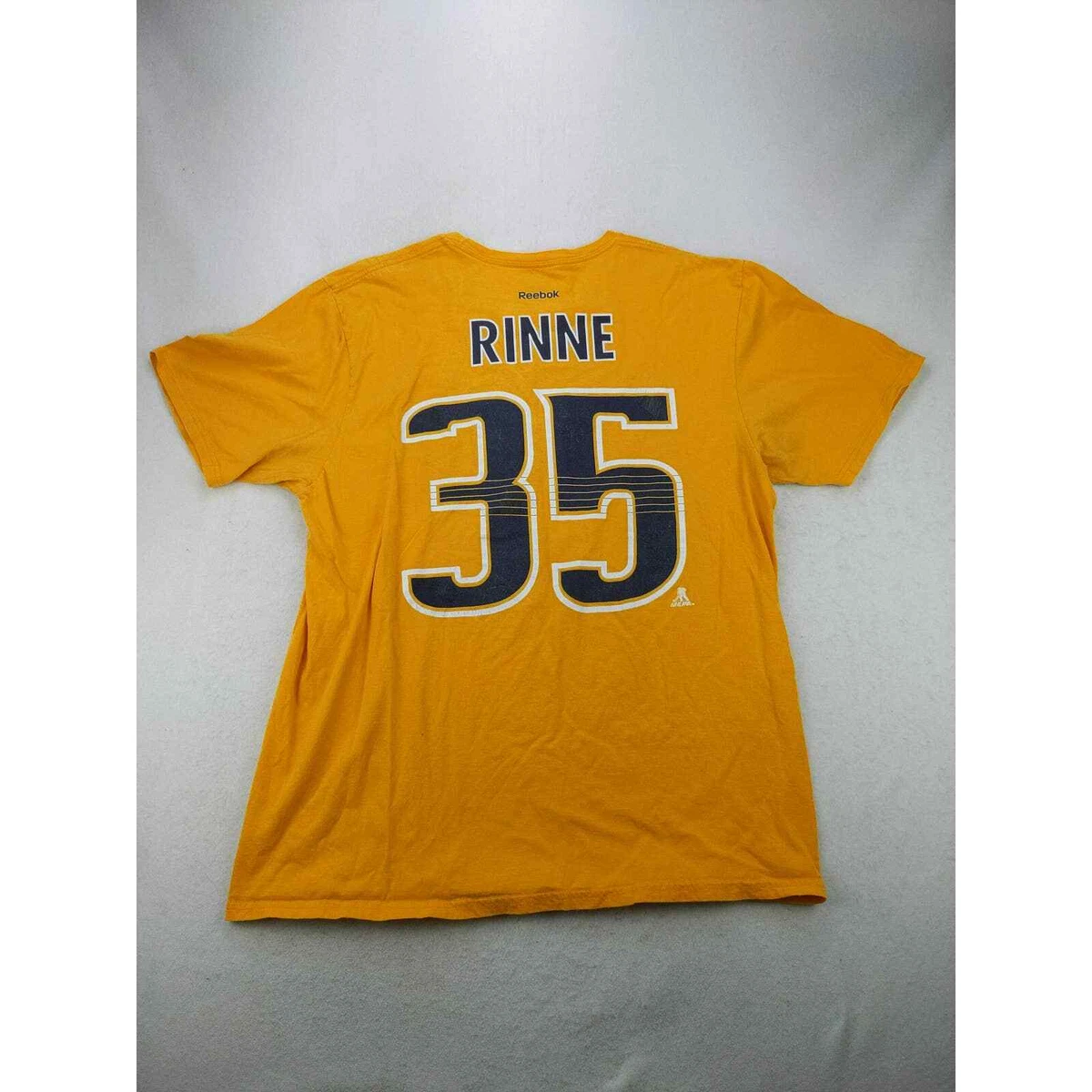 Nashville Predators No35 Pekka Rinne Men's Adidas White Golden Edition Limited Stitched NHL Jersey