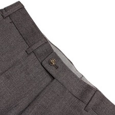 Hiltl NWT Dress Pants Size 50 US 34 Piacenza in Gray Melange Wool Blend