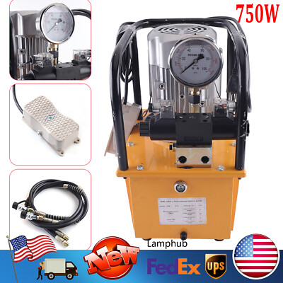 110V 10000PSI Double Solenoid Valve Electric Driven Hydraulic Pump Double-acting