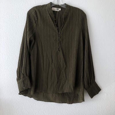 Everleigh Beautiful Olive Green Tunic Blouse SZ S new without tags.