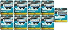 Gillette Mach3 Razor Blade Refills, 8 Cartridges (Pack of 9)