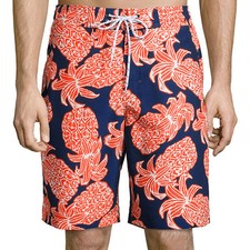 St. John  s Bay Patterned Microfiber Swim Trunks Sizes S, M, XL Msrp 44 New