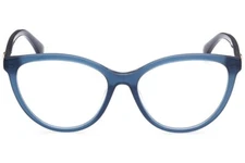 Max Mara MM5024 090 Shiny Blue Plastic Optical Eyeglasses Frame 54-16-140 RX MM