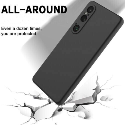 Do Sony Xperia 1 VI, luksusowe odporne na wstrząsy miękkie płynne silikonowe etui TPU - Zdjęcie 5 z 15