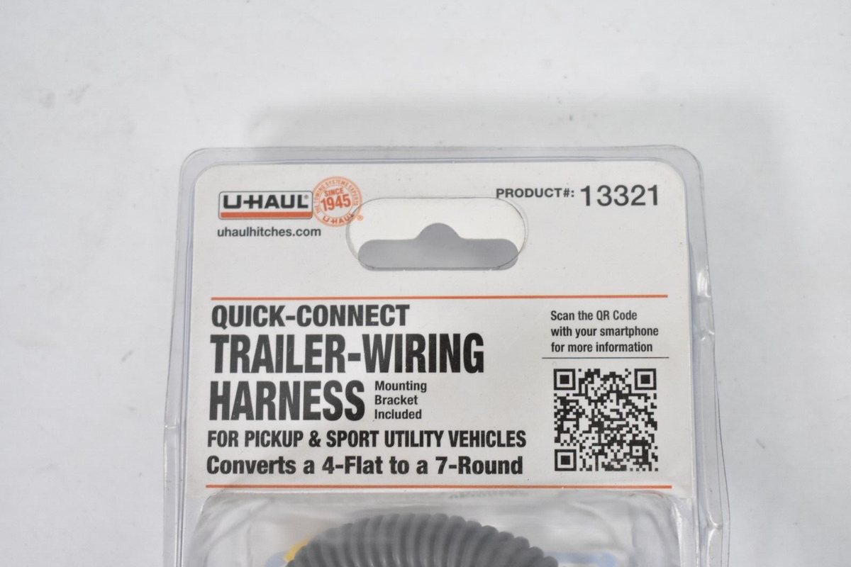 U Haul Quick Connect Trailer Wiring Harness 7 Way Adapter Plastic