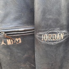 Vintage Leather Jacket Nike Michael Jordan MJ-23 Car Coat Deadstock 1990s with T