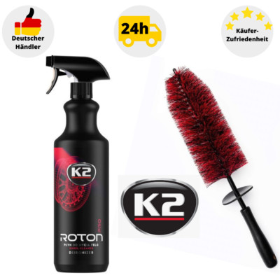 K2 Roton Pro Felgenreiniger mit Felgenbürste pH neutral Flugrostentferner 1L