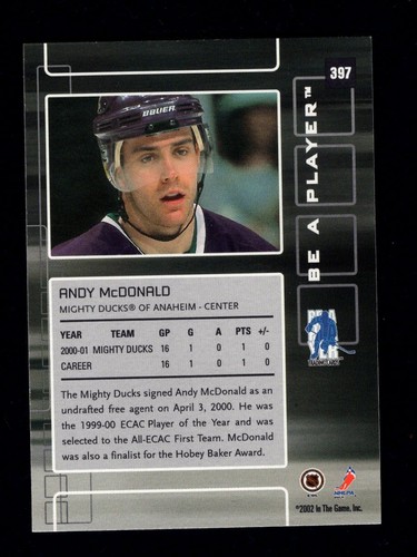 2001-02 ITG Be A Player Memorabilia Series Base Hockey Cards #14-457 You Pick - Picture 123 of 135