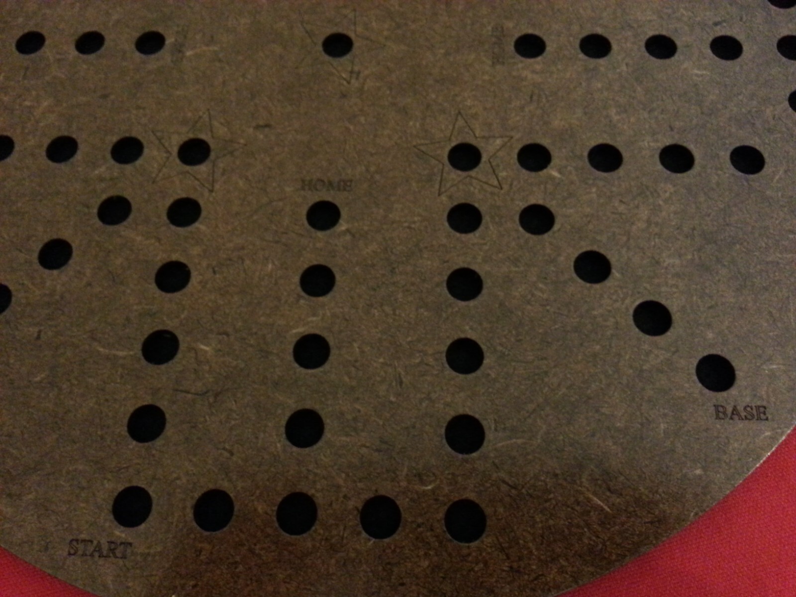 Aggravation, Wahoo wa hoo board game 4 player with felt backing, Wood, engraved