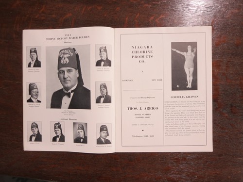 1944 Water Follies Program Memorial Aud Iroquois Beer Ad Buffalo NY - Picture 3 of 5
