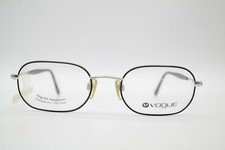 Vintage Vogue VO 3237 304 Black Silver Oval Glasses Frame NOS