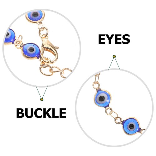3 Pack Teufel-Auge-Armband Fußkettchen Für Teenager-Mädchen Fräulein - Bild 4 von 12