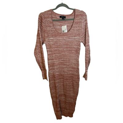 open lace back dress Ribbed Knit Mock Neck Midi Dress Black / M