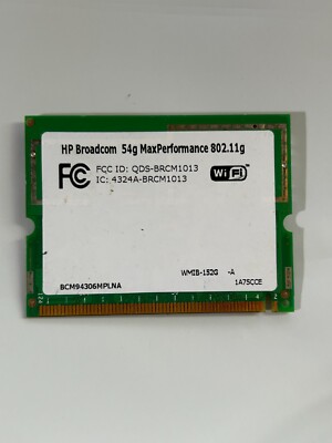 Used - Tested - Broadcom 54g MaxPerformance Mini-PCI 802.11G - BCM94306MPLNA