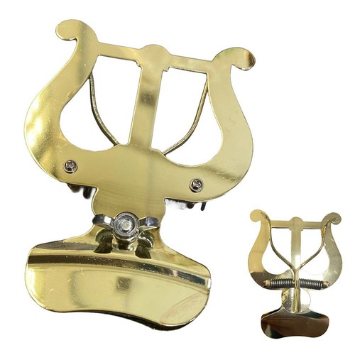 Broche Trompette Plaqué Or - Bijou Instrument De Musique Élégant Pour Musicien, Chapeau, Revers, Cravate - Idée Cadeau