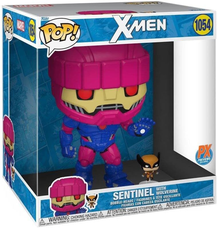 Thumbnail - Funko Pop Jumbo Marvel: X-men - Wachender Mit Wolverine Exclusive