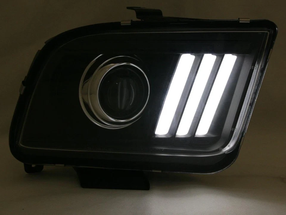 2x SCHEINWERFER HAUPTSCHEINWERFER FÜR FORD MUSTANG 2004 - 2009 H7 L E D - Bild 2 von 3