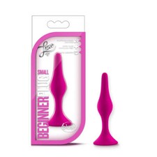 Blush Luxe Satin Smooth Beginner Small  Platinum Silicone Anal Butt Plug Sex Toy