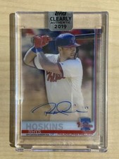 2019 TOPPS CLEARLY AUTHENTIC RHYS HOSKINS PHILLIES 