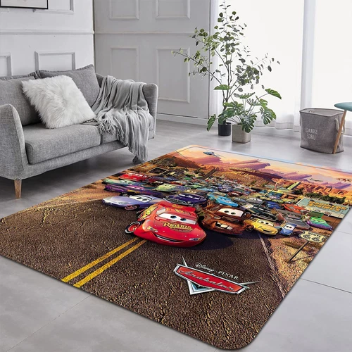 Alfombra Cars Lightning McQueen alfombra de salón alfombra de suelo alfombras antideslizantes - Imagen 10 de 11