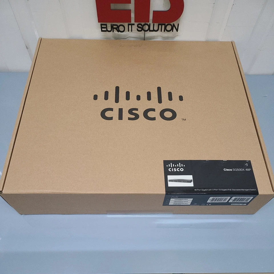 Cisco SG500X-48P-K9-G5 GB POE with 4-P 10-GB Stackable Managed Switch - Image 3 of 4
