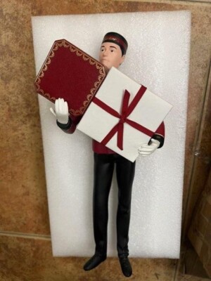Cartier Christmas bellman store display gift 