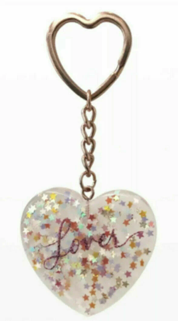 Taylor Swift - Lover Era Glitter Keychain - Rare!