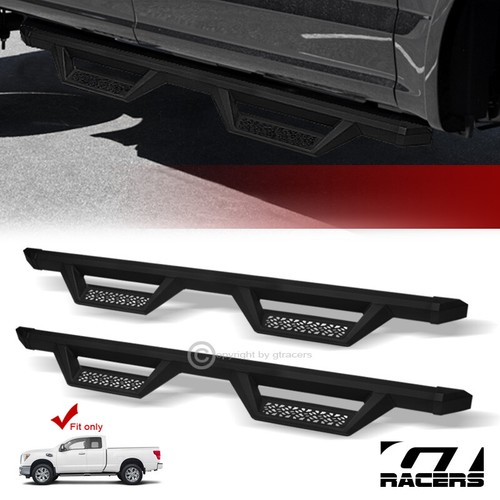 For 20042022 Nissan Titan King Matte Black Aluminum Hoop Drop Step