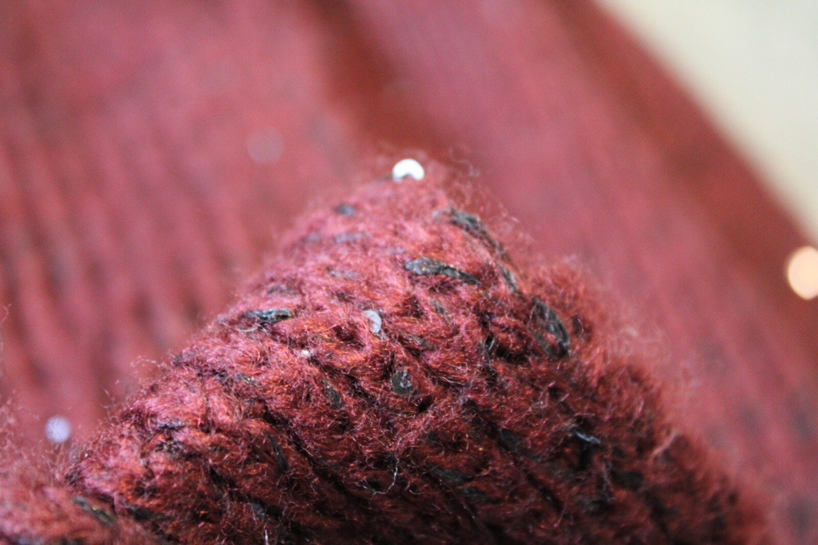 Muk Luks Oblong Rectangle Knit Solid Dk Brick Red… - image 9