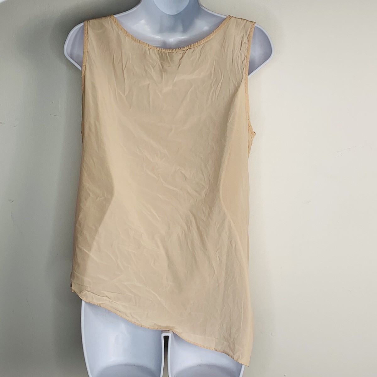 mame - TAN ◆ sleevs &amp; neck Zara Sleeveless Tan Turtleneck Pullover Top Women's Size