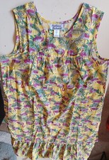Anthony Richards Flamingo Hawaiian Muumuu Midi House Dress Sleeveless - XL