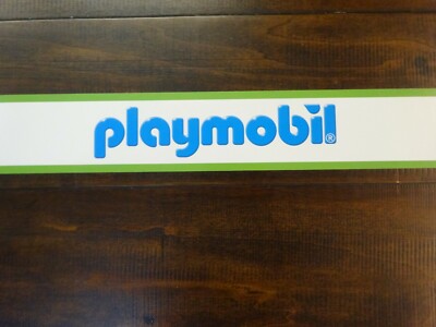 Toys R Us STORE DISPLAY SIGN shelf Valance PLAYMOBIL 47 5/8'' long 3'' high