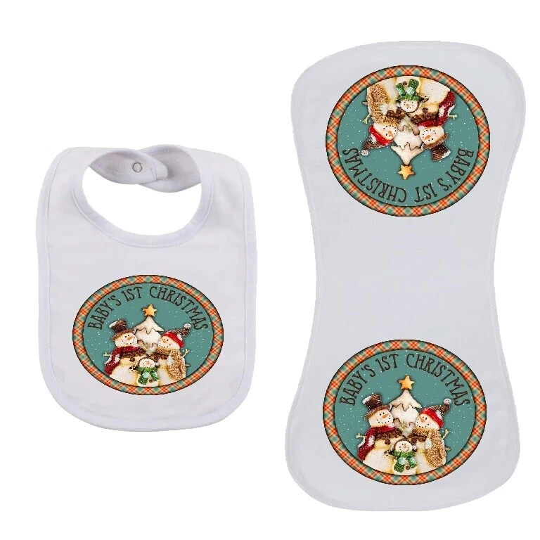 Baberos para Bebé de vacaciones Blanco y eructo Paños