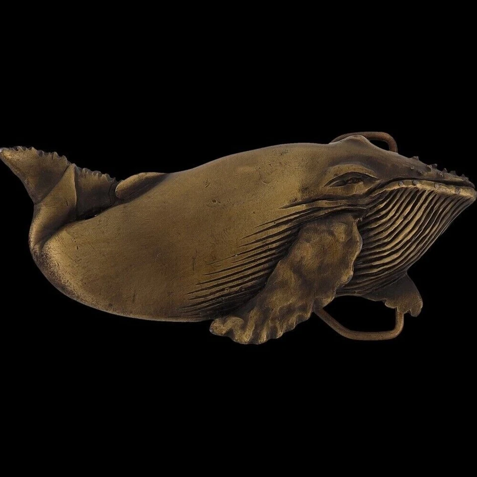 Horobada Ballena Océano Mar Verano Genial Hippie Surf Años 70 Nuevo de Lote Antiguo Hebilla de Cinturón Foto 3 de 4