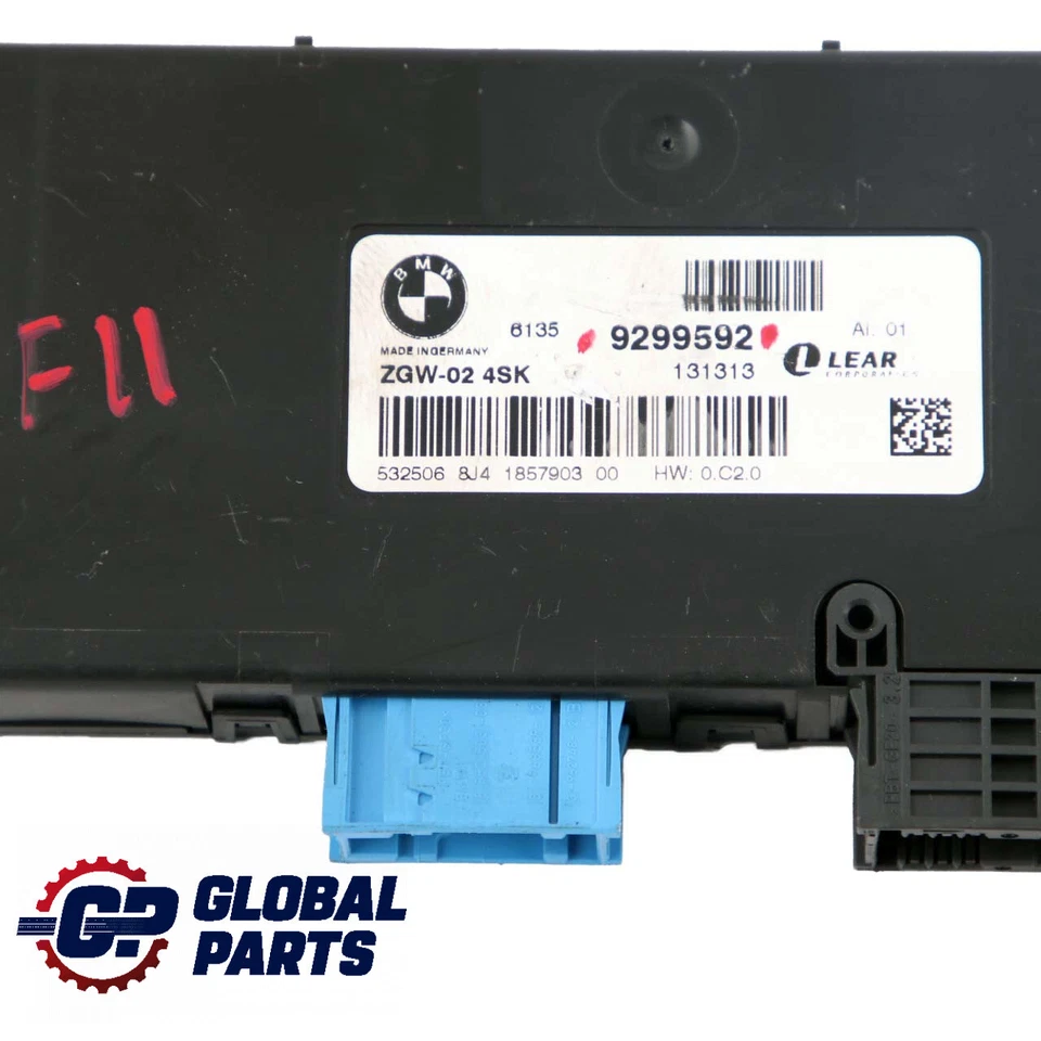 BMW 5 F11 Modulo Gateway Centrale ECU Centralina Lear ZGW-02 4SK 9299592 - Immagine 2 di 4