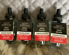 4 x Bath &  Body Works Fresh Balsam Increased Intensity Wallflower NEW LOT!