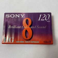 SONY 8mm HG High Grade 120 Minute Video Camcorder Tape Cassette P6-120HG SEALED