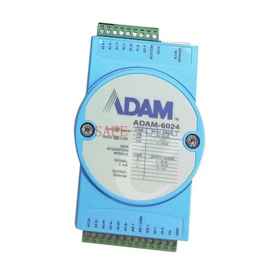 1PC Used ADAM-6024 12-way isolated universal TCP module supporting Modbus #D7