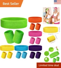 Quick-Dry 18-Piece Sport Headband Wristband Set - Stylish Performance Essentials