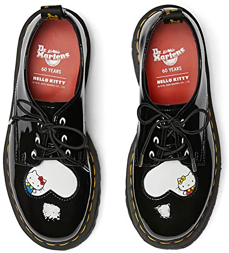 Hello kitty Dr.Martens heart oxford loafer 60th anniv Quad 3 Hello kitty Dr.Martens heart oxford loafer 60th anniv Quad 3