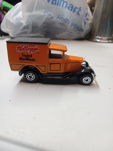 1979 Matchbox Model A Ford Kellogg's Frosted Mini Wheats Diecast Orange Mint - Picture 5 of 12