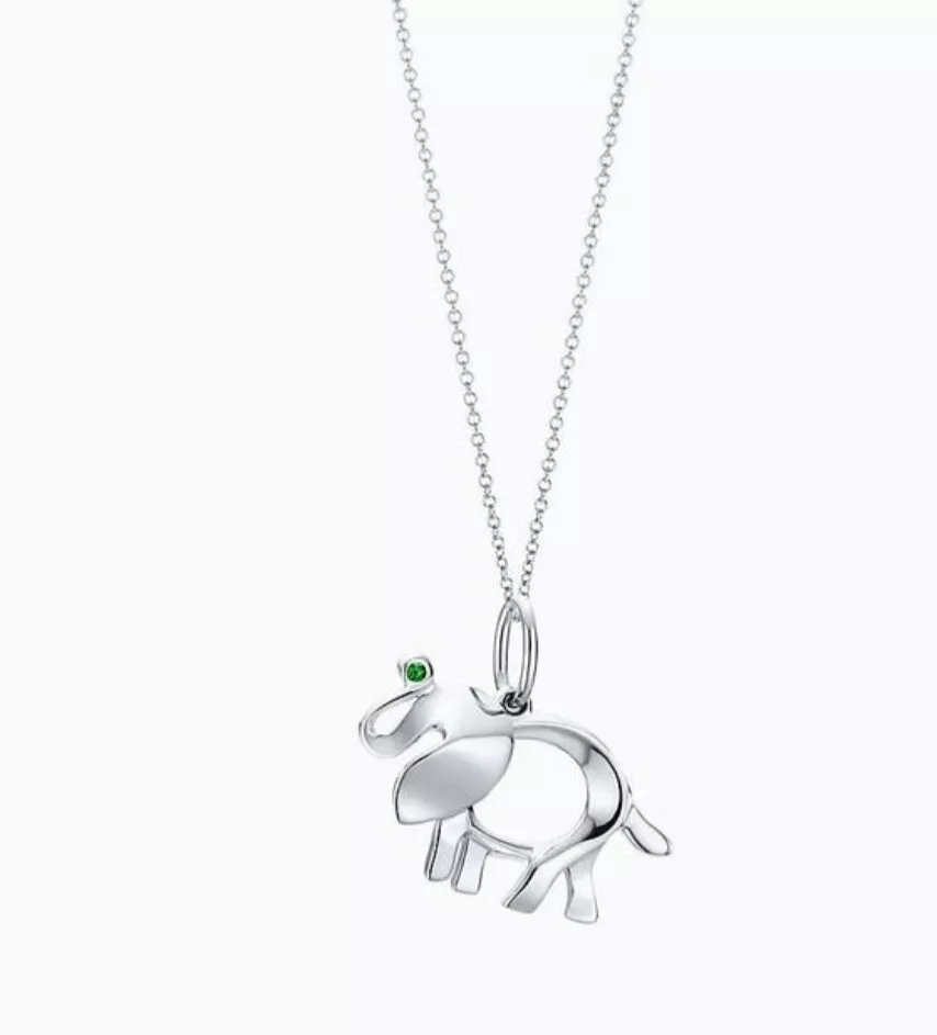 Tiffany elephant pendant clearance