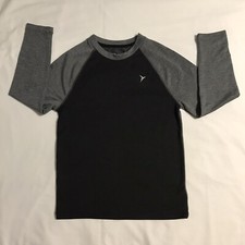 Old Navy Sweater Boys Medium Gray Long Sleeves Waffle Knit Go Dry