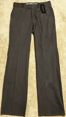 Vintage Gucci Tom Ford Era Men's Olive/Grey Trousers  - US 34 / IT 50 NWT
