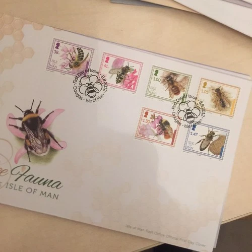 Isle of Man FDC 2012 Bees Fauna SG 1767-72 Set 6 First Day Cover Unaddressed