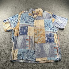 Vtg 90's Jams World Seabreeze Shirt Mens L Hawaiian Aloha Rayon Made In USA