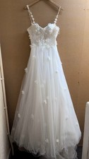 Alfred Angelo ladies floral wedding dress White Size S - CG SA3