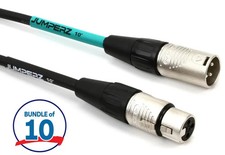 JUMPERZ JBM-10 Blue Line Microphone Cable - 10 foot 10-pack 
